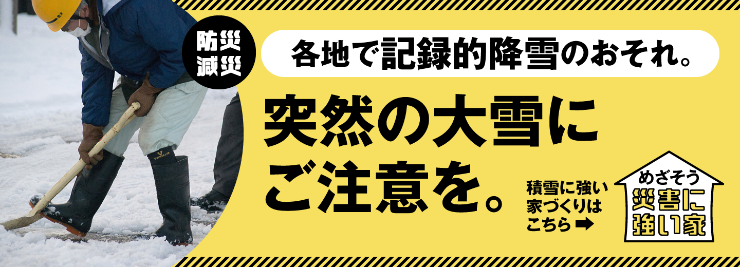 目指そう災害に強い家（積雪）