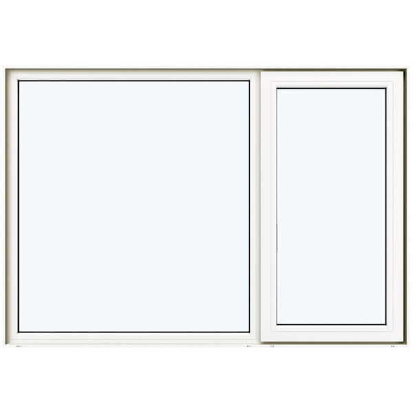 たてすべり出し窓 グレモンハンドル仕様 2連窓