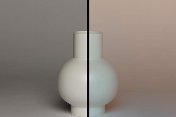 ガラス色ブロンズの見え方比較