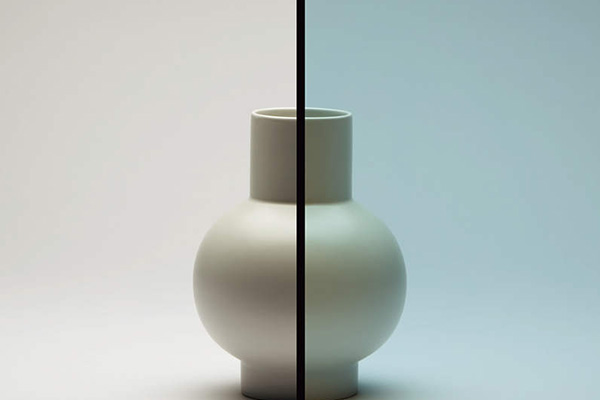 ガラス色ブロンズの見え方比較