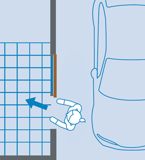 玄関前が狭くても大丈夫