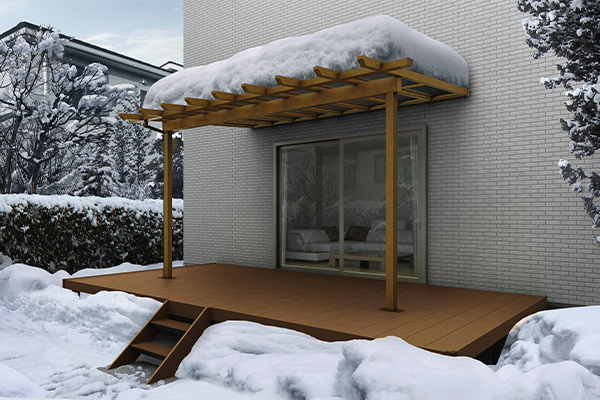 積雪エリアにも設置可能。